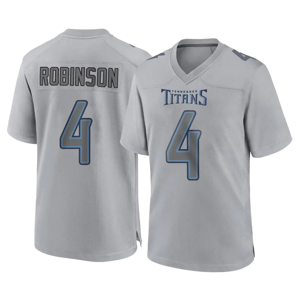 Kdoa T.Titans #4 Wan'Dale Robinson Player Gray Atmosphere Fashion Home Game Stitched Jerseys