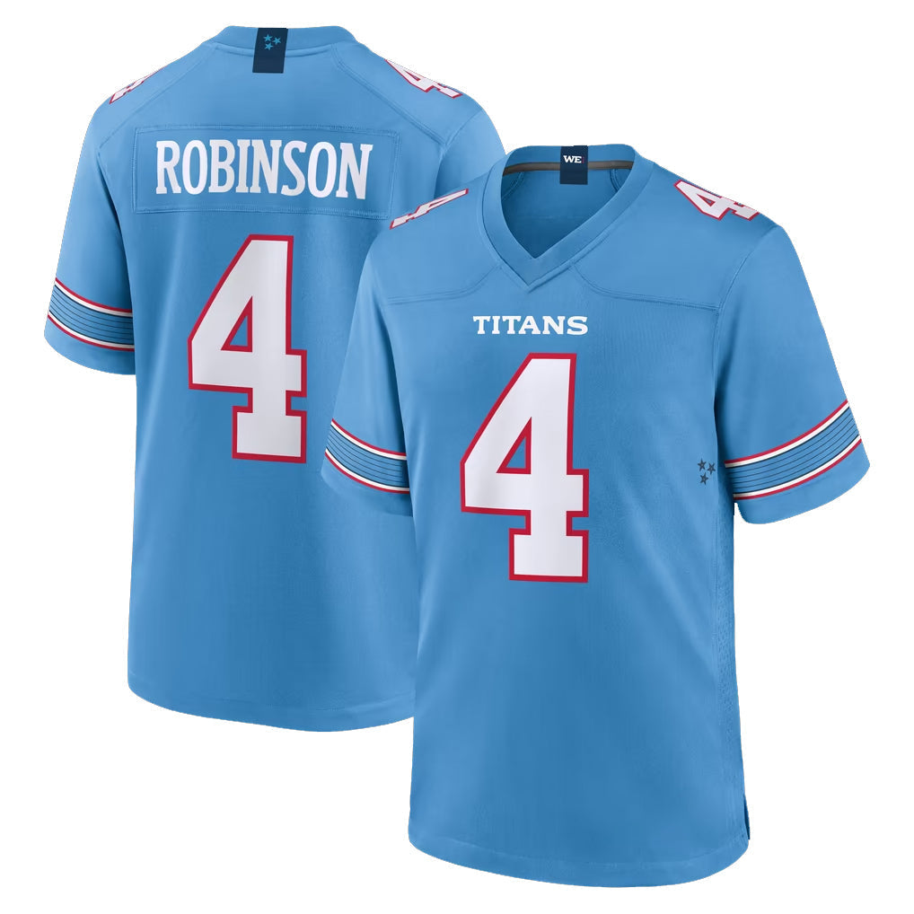Kdoa T.Titans #4 Wan'Dale Robinson Player Light Blue 2026 Game Home Stitched Jerseys