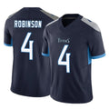 Kdoa T.Titans #4 Wan'Dale Robinson Player Navy Limited Vapor F.U.S.E. Home Game Stitched Jerseys
