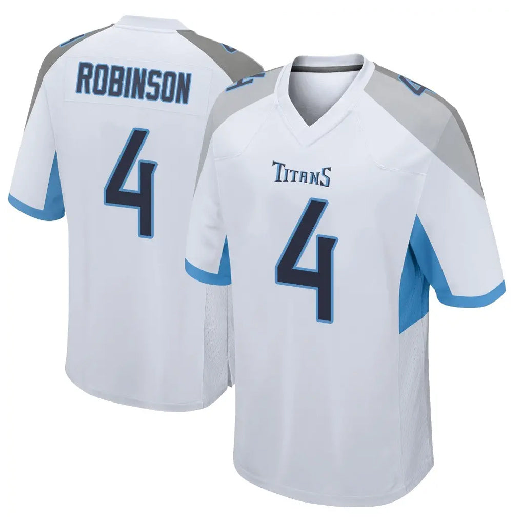 Kdoa T.Titans #4 Wan'Dale Robinson Player White Home Game Stitched Jerseys