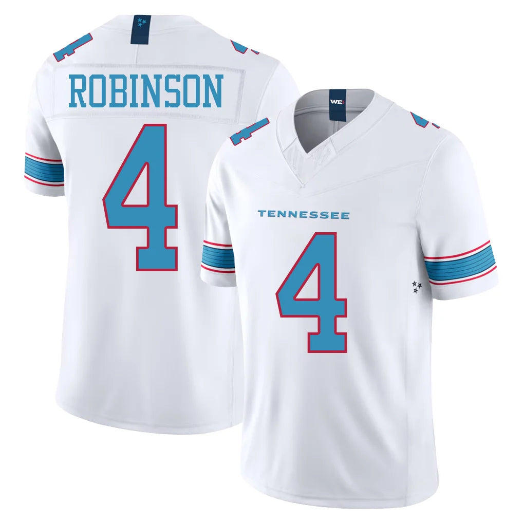 Kdoa T.Titans #4 Wan'Dale Robinson Player White Limited Vapor F.U.S.E. Home Game Stitched Jerseys