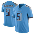Kdoa T.Titans #51 Austin Schlottmann Player Light Blue Limited Vapor Untouchable Home Game Stitched Jerseys