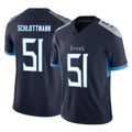 Kdoa T.Titans #51 Austin Schlottmann Player Navy Limited Vapor F.U.S.E. Home Game Stitched Jerseys