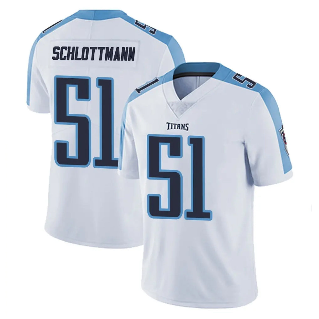 Kdoa T.Titans #51 Austin Schlottmann Player White Limited Vapor Untouchable Home Game Stitched Jerseys
