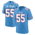 Kdoa T.Titans #55 JC Latham Player Light Blue 2026 Game Home Stitched Jerseys