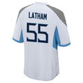 Kdoa T.Titans #55 JC Latham Player White Home Game Stitched Jerseys