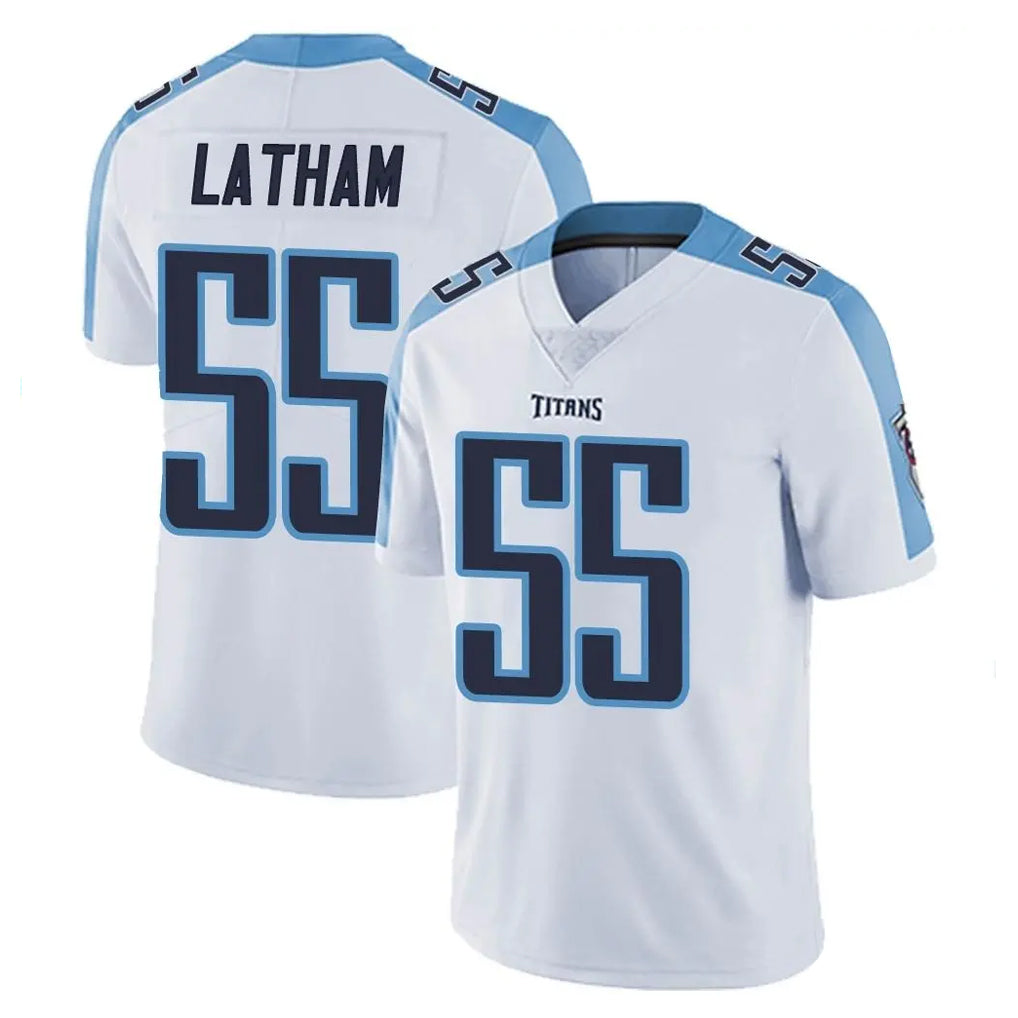 Kdoa T.Titans #55 JC Latham Player White Limited Vapor Untouchable Home Game Stitched Jerseys