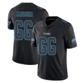 Kdoa T.Titans #66 Fernando Carmona Jr. Player Black Impact Limited Home Game Stitched Jerseys
