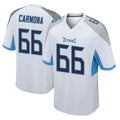 Kdoa T.Titans #66 Fernando Carmona Jr. Player White Home Game Stitched Jerseys