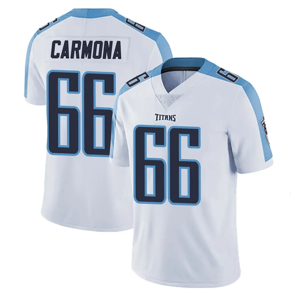 Kdoa T.Titans #66 Fernando Carmona Jr. Player White Limited Vapor Untouchable Home Game Stitched Jerseys