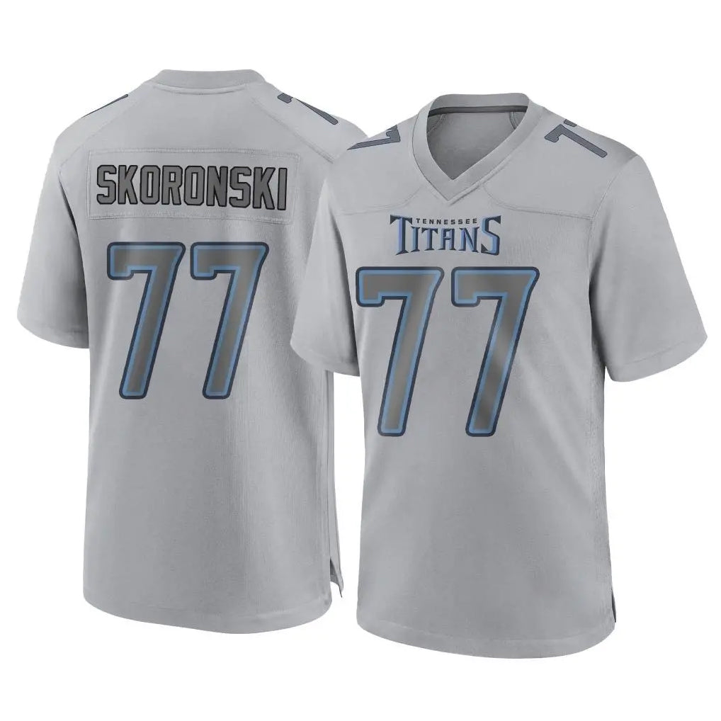 Kdoa T.Titans #77 Peter Skoronski Player Gray Atmosphere Fashion Home Game Stitched Jerseys