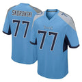 Kdoa T.Titans #77 Peter Skoronski Player Light Blue Home Game Stitched Jerseys