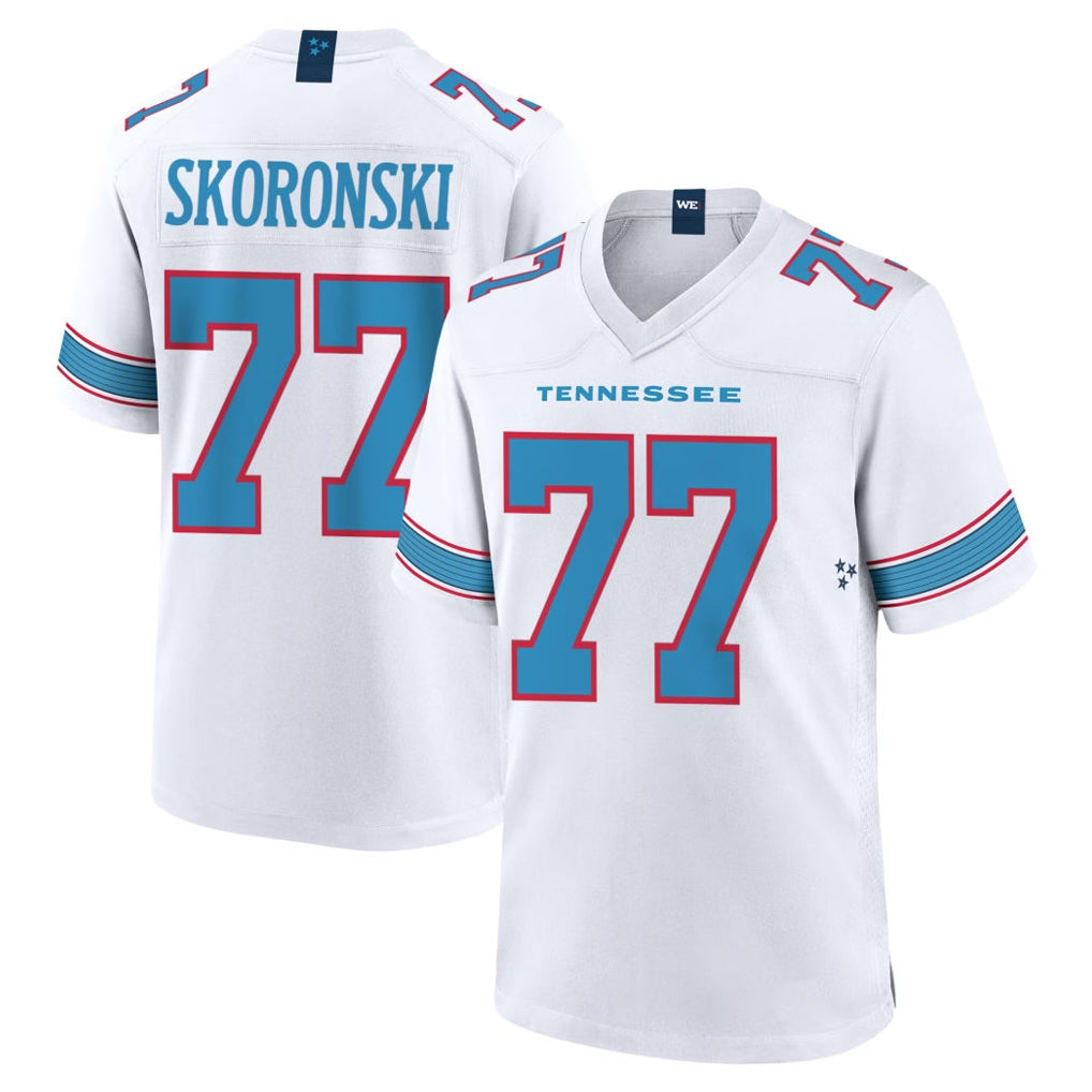 Kdoa T.Titans #77 Peter Skoronski Player White 2026 Game Home Stitched Jerseys