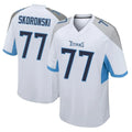 Kdoa T.Titans #77 Peter Skoronski Player White Home Game Stitched Jerseys