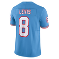 Kdoa T.Titans #8 Will Levis Nike Light Blue Alternate Oilers Throwback Vapor F.U.S.E. Limited Stitched Puhic Jersey