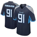 Kdoa T.Titans #91 John Franklin-Myers Player Navy Home Game Stitched Jerseys