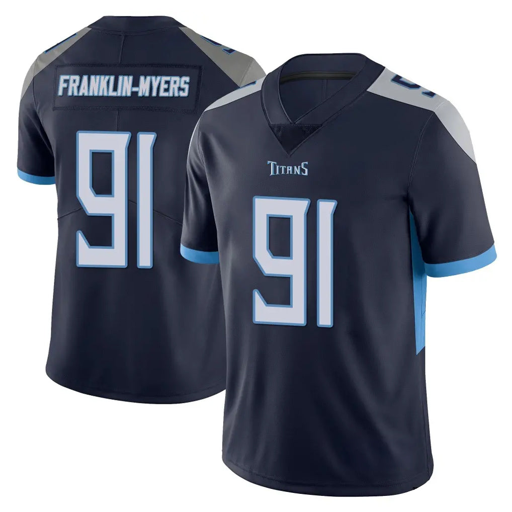 Kdoa T.Titans #91 John Franklin-Myers Player Navy Limited Vapor Untouchable Home Game Stitched Jerseys