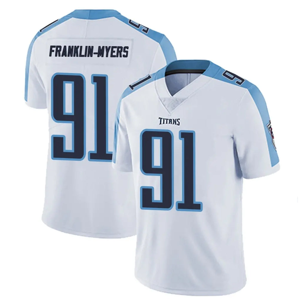 Kdoa T.Titans #91 John Franklin-Myers Player White Limited Vapor Untouchable Home Game Stitched Jerseys