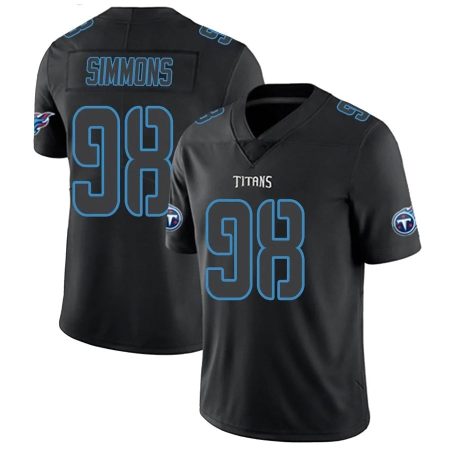 Kdoa T.Titans #98 Jeffery Simmons Player Elite Light Blue Vapor Untouchable Stitched Jerseys