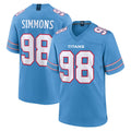 Kdoa T.Titans #98 Jeffery Simmons Player Light Blue 2026 Game Home Stitched Jerseys