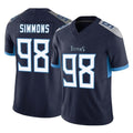 Kdoa T.Titans #98 Jeffery Simmons Player Navy Limited Vapor F.U.S.E. Home Game Stitched Jerseys