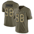 Kdoa T.Titans #98 Jeffery Simmons Player Olive Salute To Service Limited Stitched Jerseys
