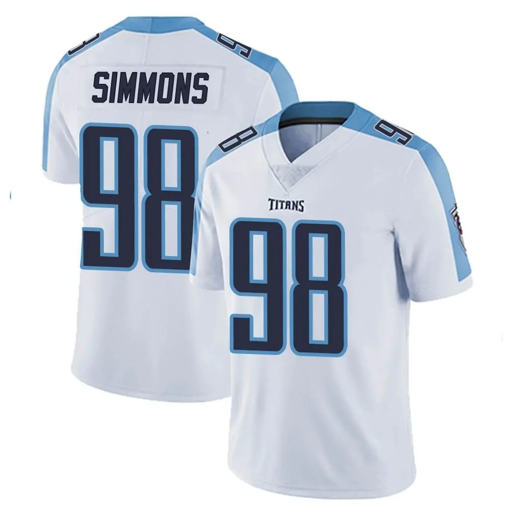 Kdoa T.Titans #98 Jeffery Simmons Player White Limited Vapor Untouchable Home Game Stitched Jerseys
