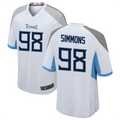 Kdoa T.Titans #98 Jeffery Simmons White Player Game American Stitched Stitched Jerseys