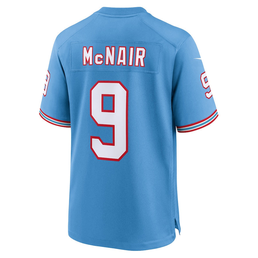 Kdoa T.Titans #9 Steve McNair Player Light Blue Throwback Alternate Game Stitched Jerseys