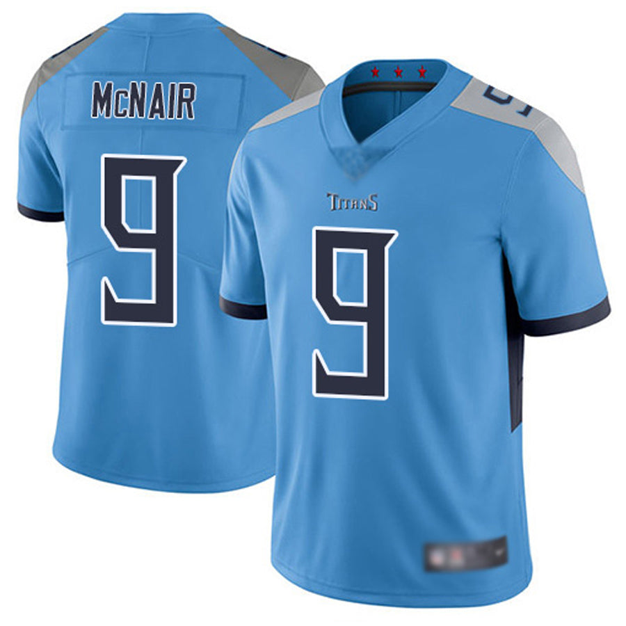 Kdoa T.Titans #9 Steve McNair Player Light Blue Vapor Limited Stitched Jerseys