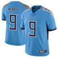 Kdoa T.Titans #9 Steve McNair Player Light Blue Vapor Limited Stitched Jerseys