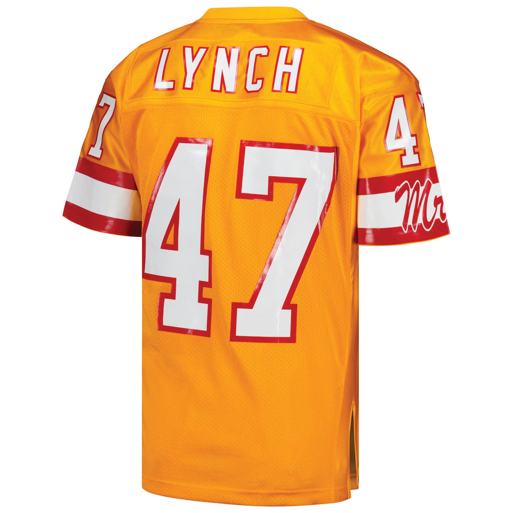 Kdoa TB.Buccaneers 1993 #47 John Lynch Mitchell & Ness Orange Authentic Throwback Retired Player Stitched Puhic Jersey