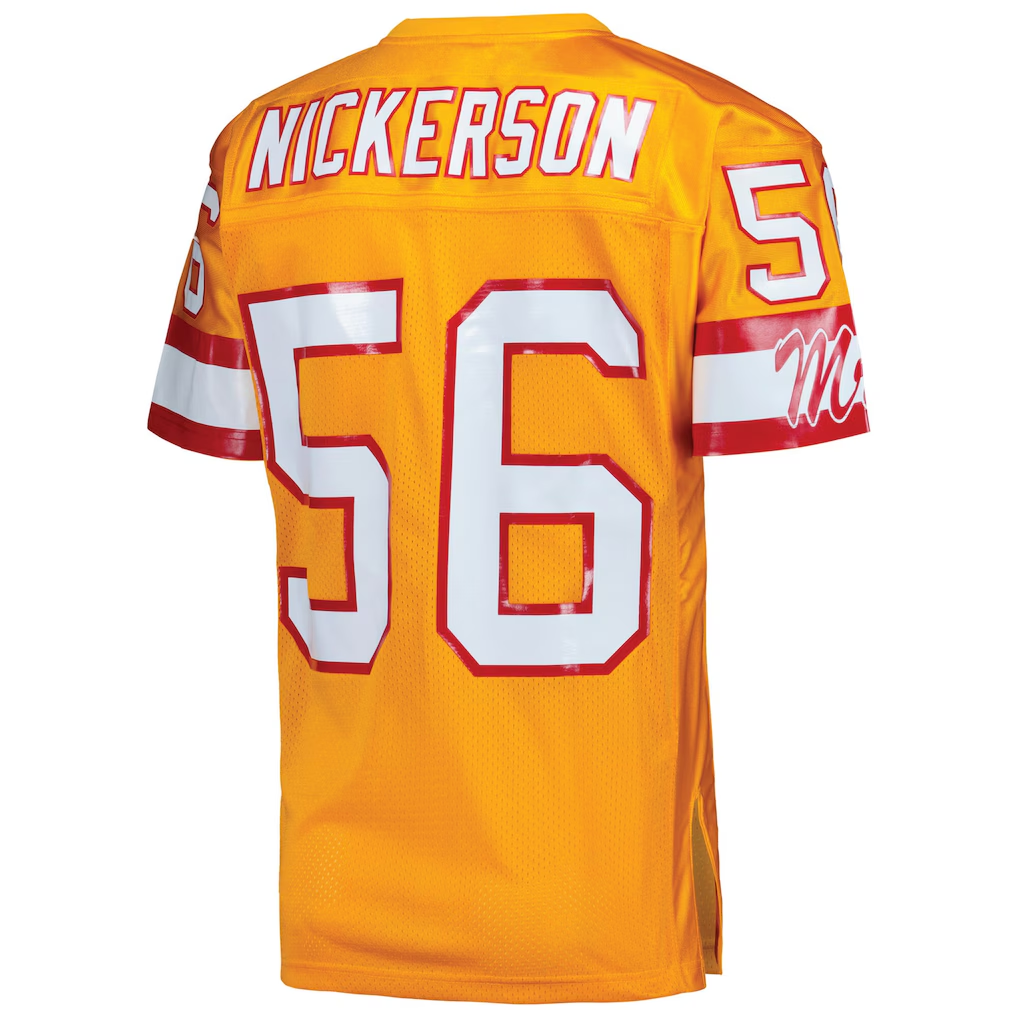 Kdoa TB.Buccaneers 1993 #56 Hardy Nickerson Mitchell & Ness Orange Authentic Throwback Retired Player Jersey