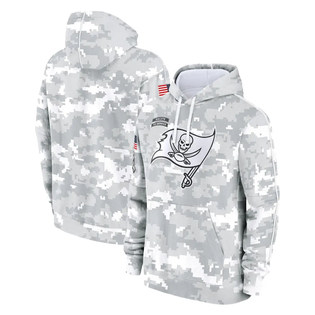Kdoa TB.Buccaneers  Blank Player Arctic Camo Limited Salute to Service Pullover Hoodies Game Stitched Jerseys