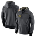 Kdoa TB.Buccaneers  Blank Player Gray Salute to Service Sideline Performance Pullover Hoodies Home Game Stitched Jerseys