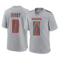 Kdoa TB.Buccaneers #0 Yaya Diaby Player Gray Atmosphere Fashion Home Game Stitched Jerseys