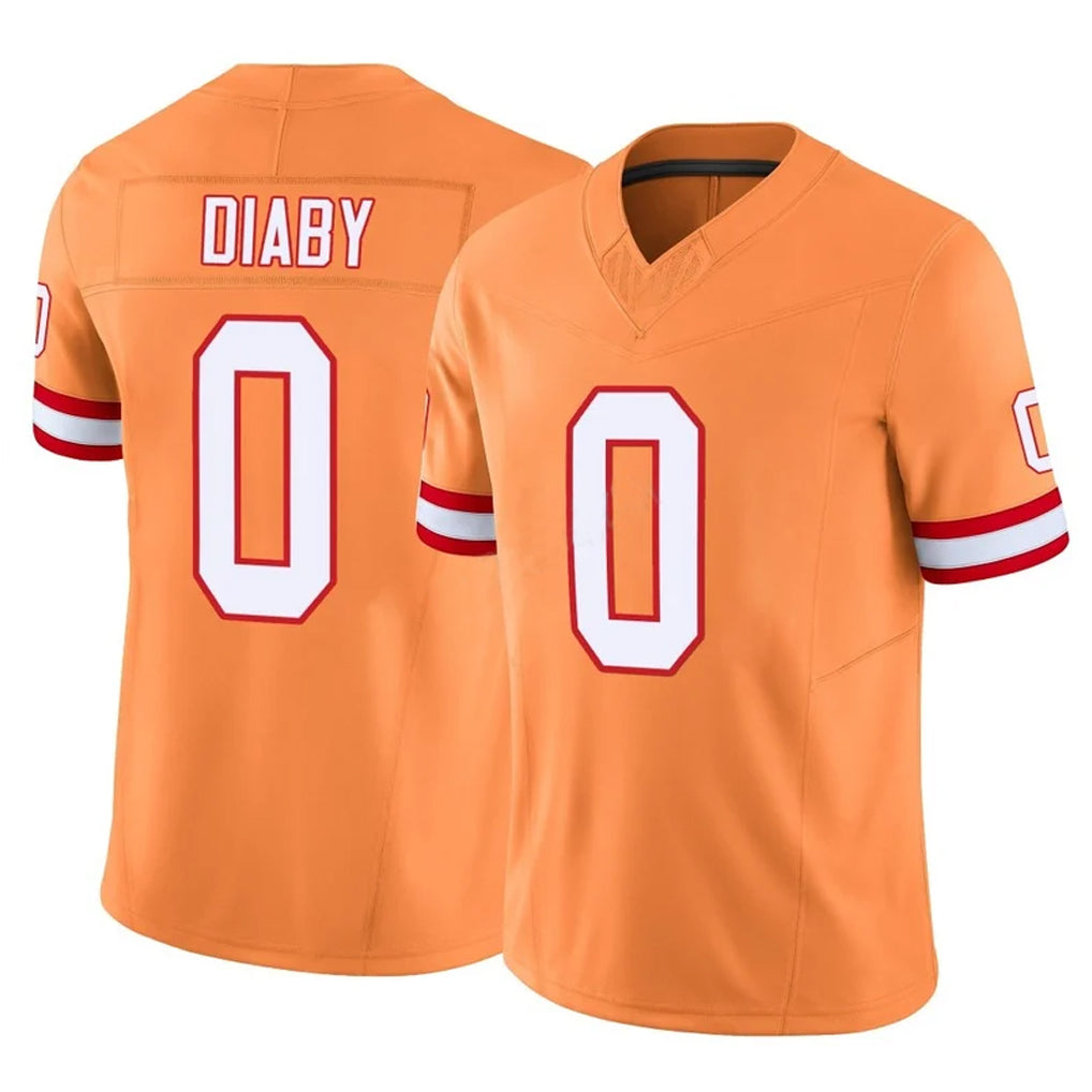 Kdoa TB.Buccaneers #0 Yaya Diaby Player Orange Limited Vapor F.U.S.E. Home Game Stitched Jerseys