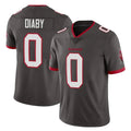 Kdoa TB.Buccaneers #0 Yaya Diaby Player Pewter Limited Alternate Vapor Home Game Stitched Jerseys