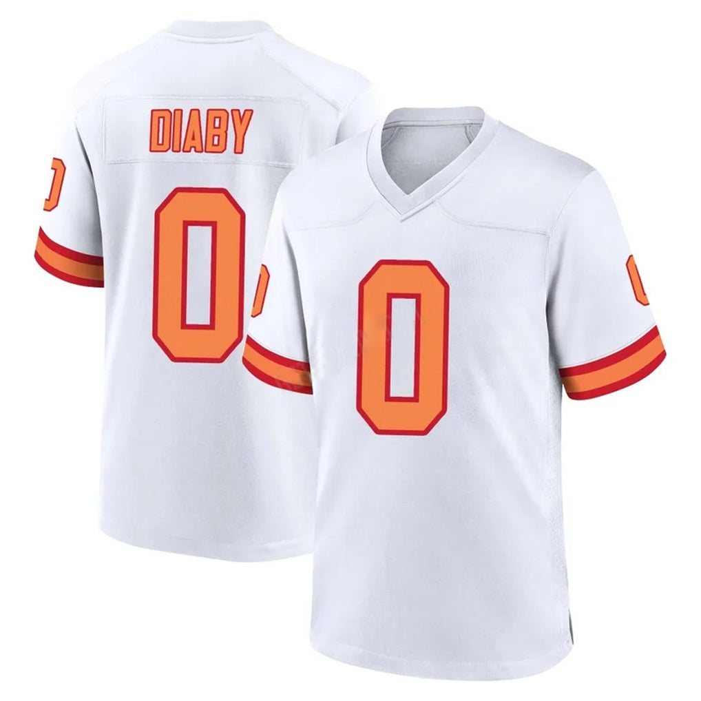 Kdoa TB.Buccaneers #0 Yaya Diaby Player White '76 Home Game Stitched Jerseys