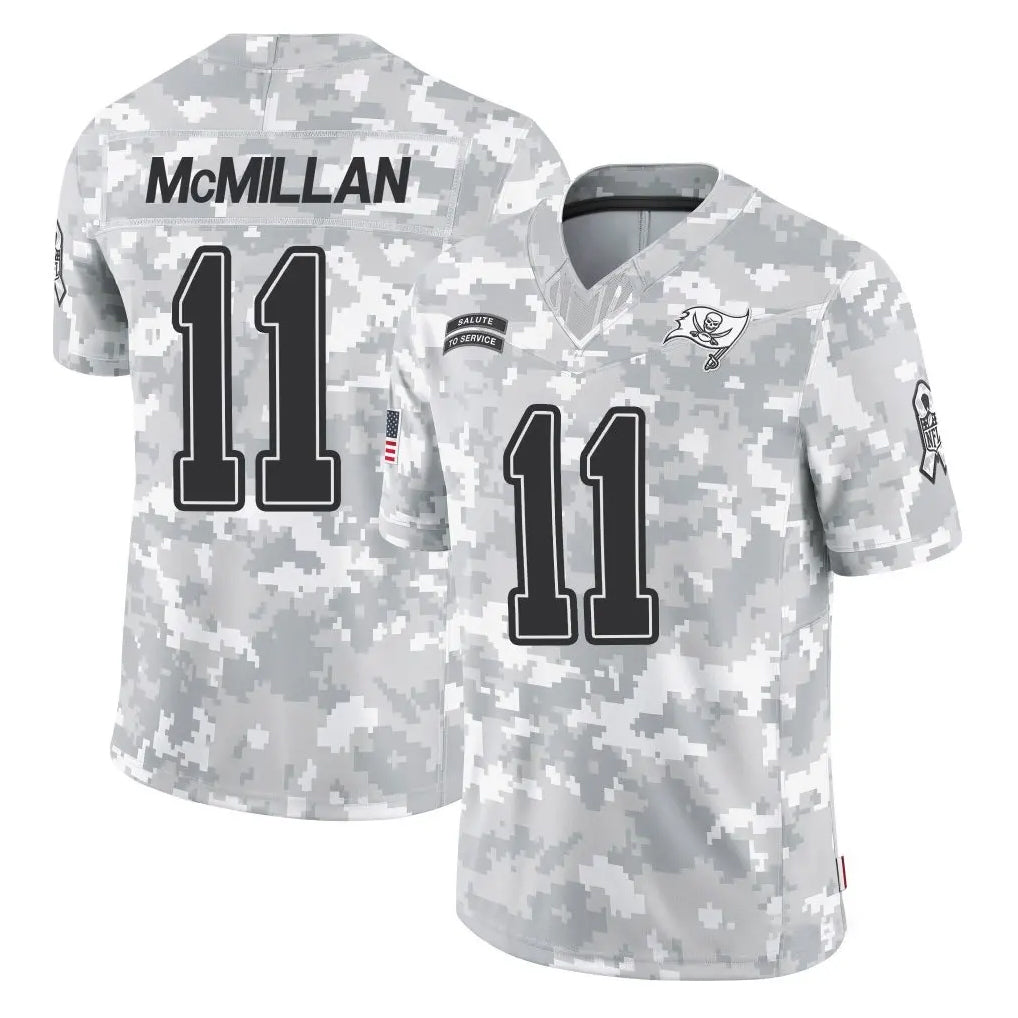 Kdoa TB.Buccaneers #11 Jalen McMillan Player Arctic Camo Limited Salute To Service Home Game Stitched Jerseys