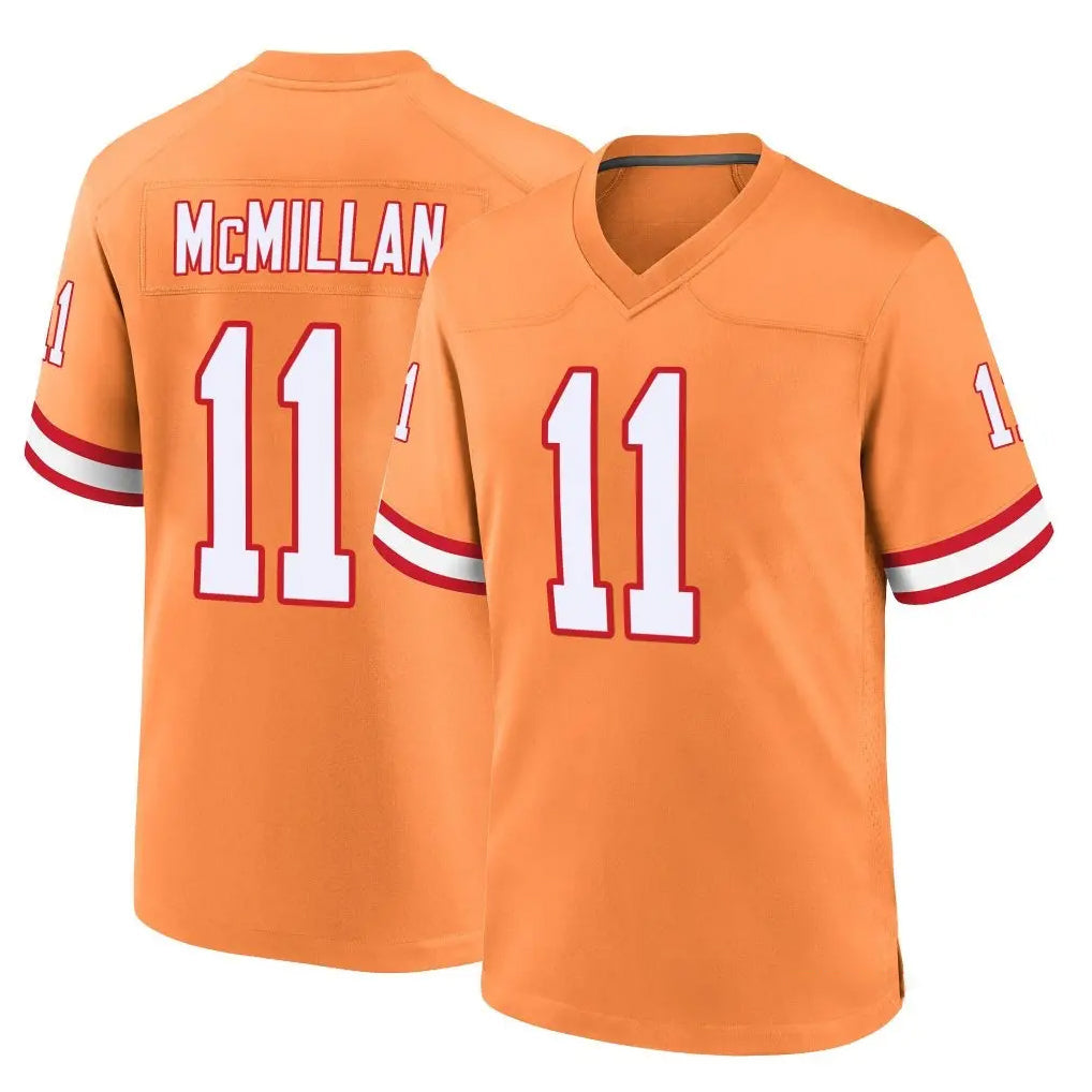 Kdoa TB.Buccaneers #11 Jalen McMillan Player Orange Throwback Home Game Stitched Jerseys