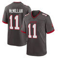 Kdoa TB.Buccaneers #11 Jalen McMillan Player Pewter Alternate Home Game Stitched Jerseys