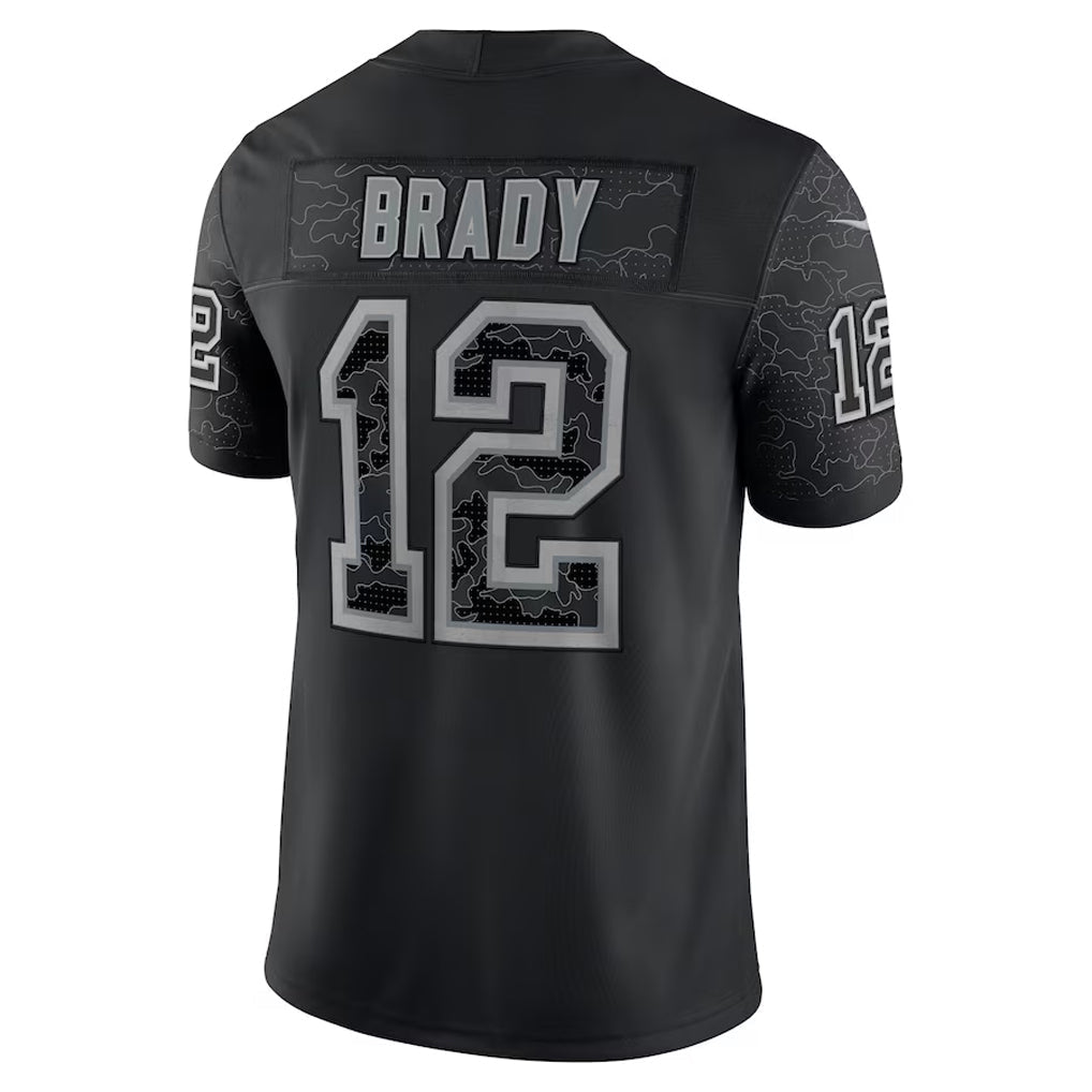 Kdoa TB.Buccaneers #12 Tom Brady Player Black RFLCTV Limited Stitched Jerseys