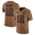 Kdoa TB.Buccaneers #12 Tom Brady Player Brown Salute To Service Limited Stitched Jerseys