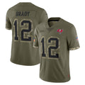 Kdoa TB.Buccaneers #12 Tom Brady Player Olive Salute To Service Limited Stitched Jerseys