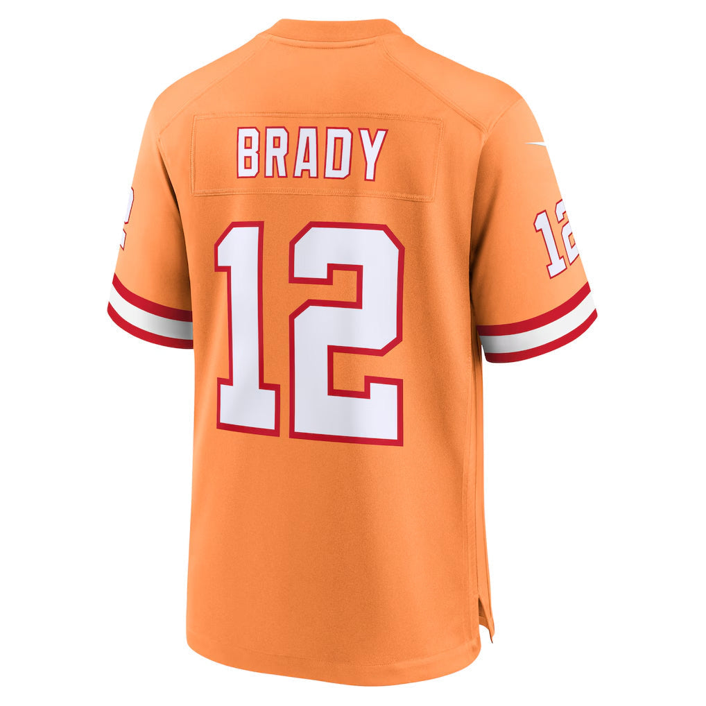 Kdoa TB.Buccaneers #12 Tom Brady Player Orange Home Game Stitched Jerseys