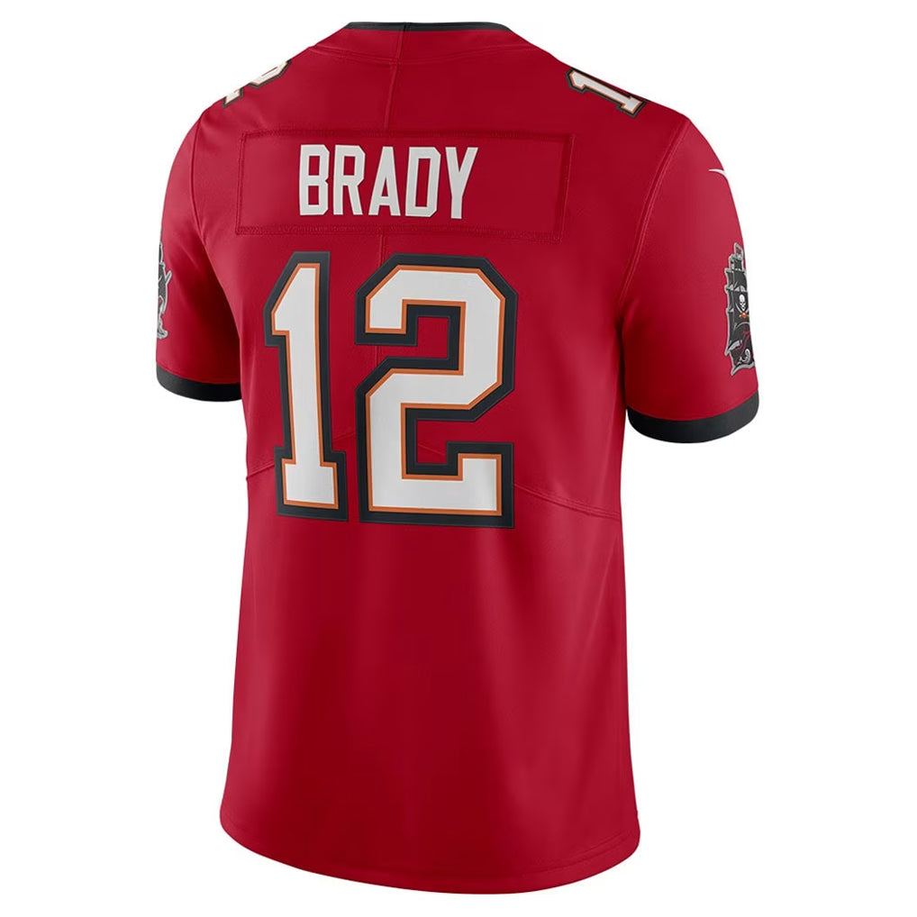 Kdoa TB.Buccaneers #12 Tom Brady Player Red Vapor F.U.S.E. Limited Stitched Jerseys