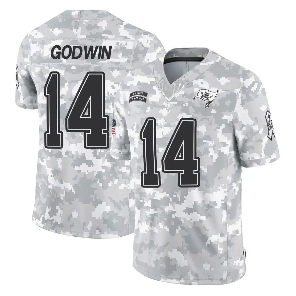 Kdoa TB.Buccaneers #14 Chris Godwin Jr. Player Arctic Camo Limited Salute To Service Home Game Stitched Jerseys