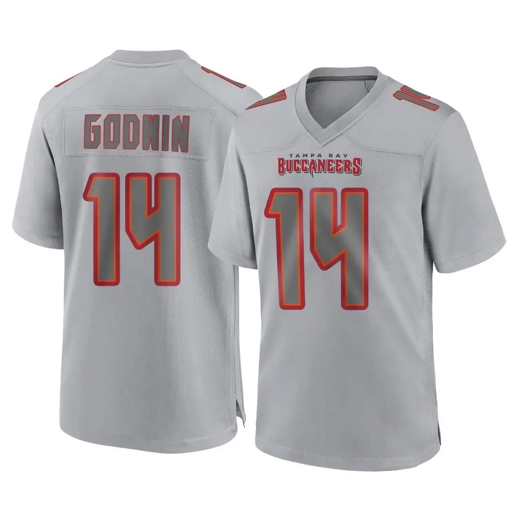 Kdoa TB.Buccaneers #14 Chris Godwin Jr. Player Gray Atmosphere Fashion Home Game Stitched Jerseys