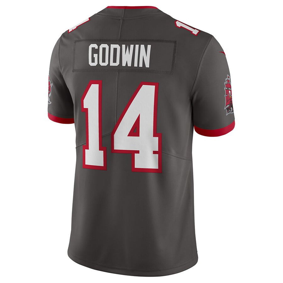 Kdoa TB.Buccaneers #14 Chris Godwin Jr. Player Pewter Vapor Limited Stitched Jerseys